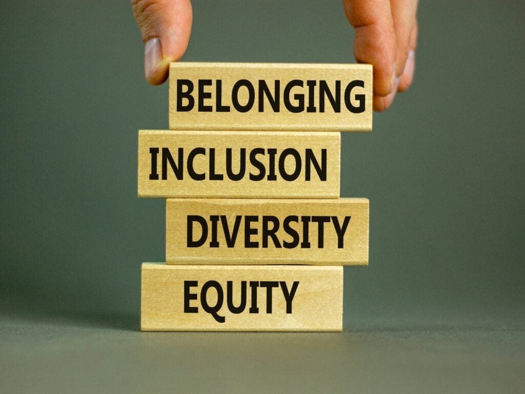 a stack of wooden blocks with words on them