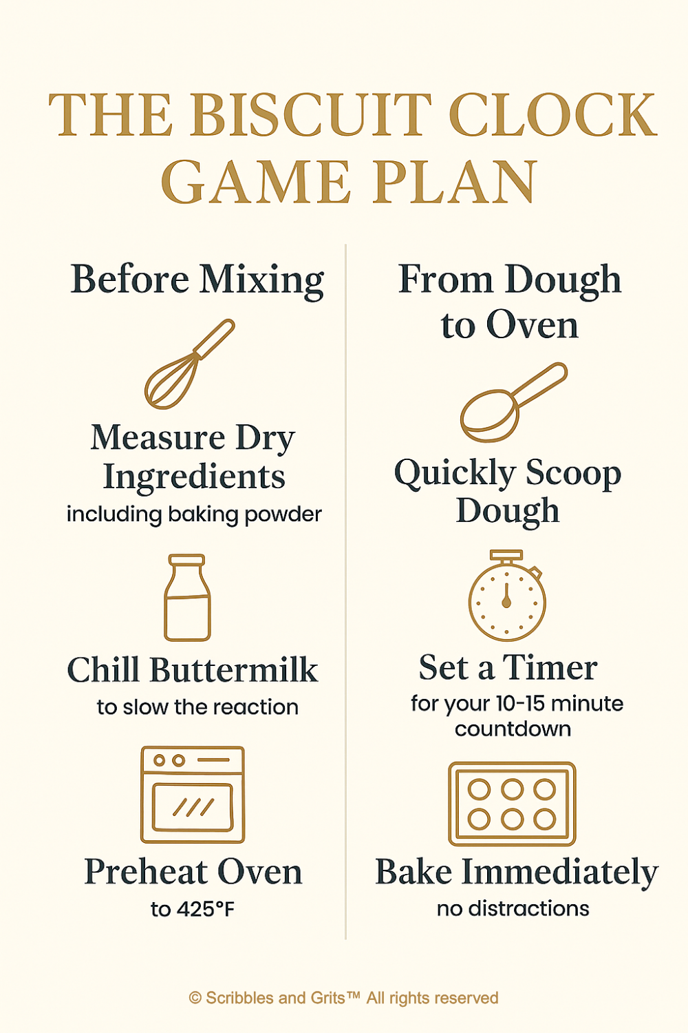 Aluminum Free Baking Powder and Buttermilk Game Plan Infographic