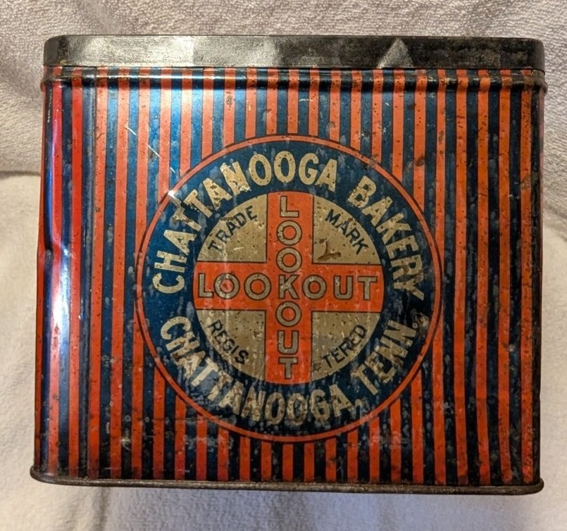 Vintage Chattanooga Bakery LookOut Tin